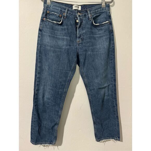 Agolde button fly raw distressed hem size 27 - Picture 1 of 8